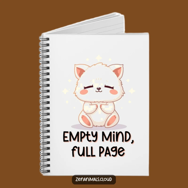 Funny Meditation Animal Notebook: Journal Your Zen Thoughts with a Fluffy Friend