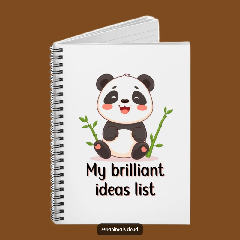 Funny Panda Juggling Bamboo Notebook: Jot Down Ideas with Humor, Great Gift!