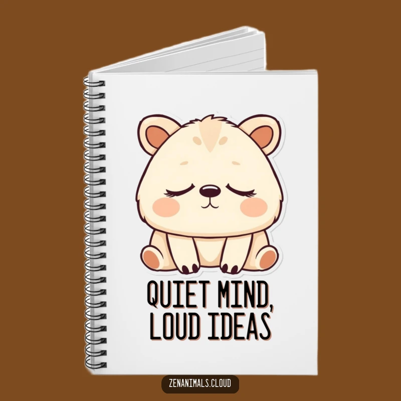 Funny Peaceful Animal Zen Notebook - Journal Your Calm with Deep Breathing Humor