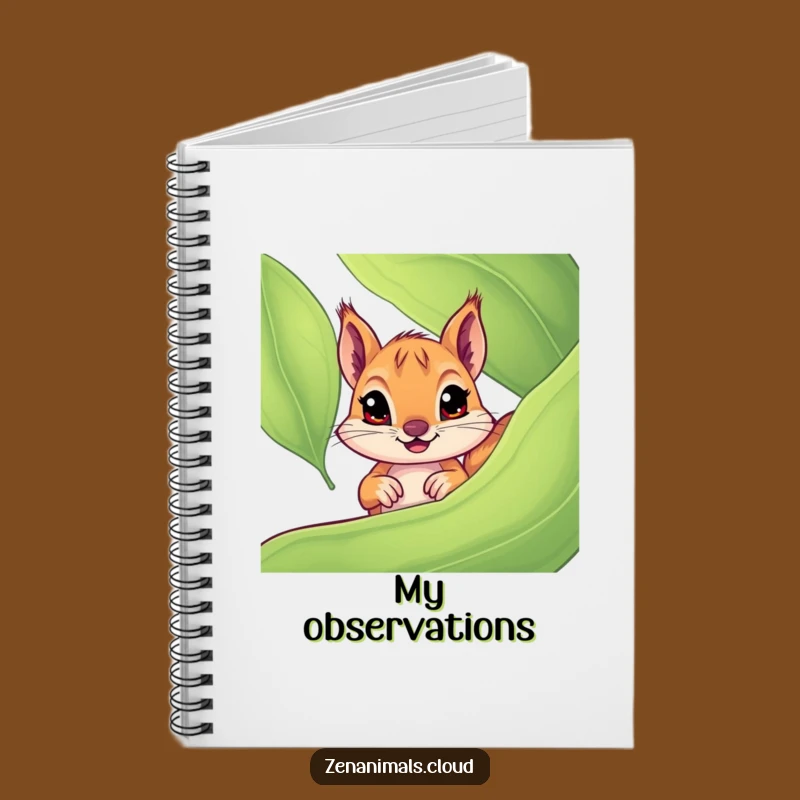 Funny Squirrel Notebook, Curious Thoughts Journal, Perfect Funny Gift For Writers