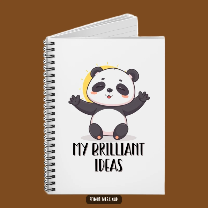 Funny Panda Yoga Notebook: Zen Journal for Peaceful Thoughts, Great Gift
