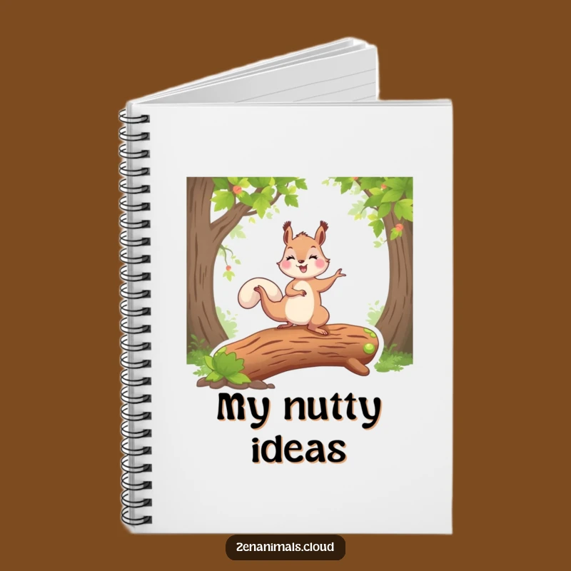 Funny Squirrel Yoga Notebook - Journal with Yogi Squirrel Design