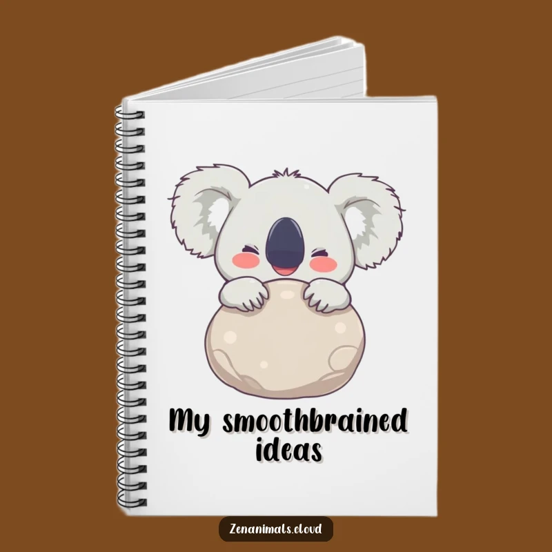 Funny Koala Stone Hug Notebook: Jot Down Joyful Thoughts, A Great Funny Gift