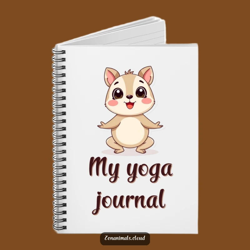 Funny Yoga Animal Notebook: Journal Your Happy Thoughts and Poses