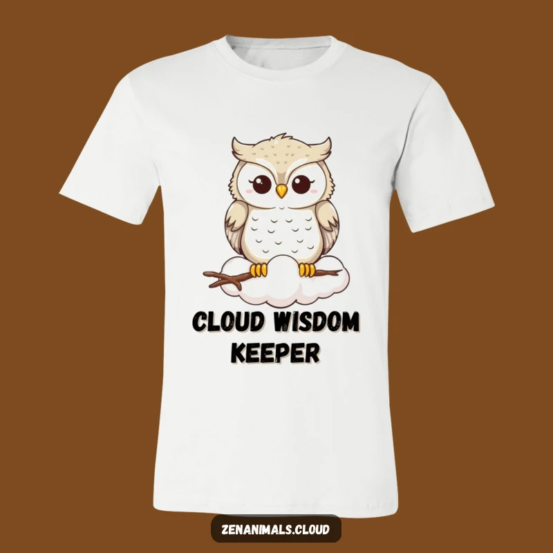 Funny Owl Cloud T-Shirt: Wear Your Serene Wisdom with Pride