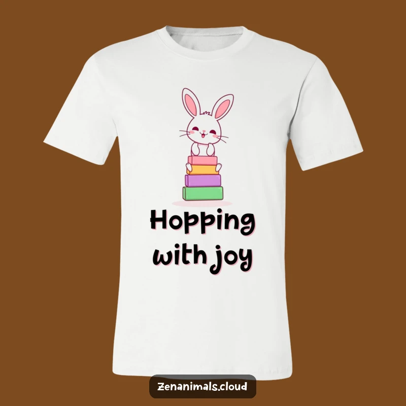 Funny Bunny Yoga T-Shirt: Cheerful Balance Tee, Hilarious Fitness Gift