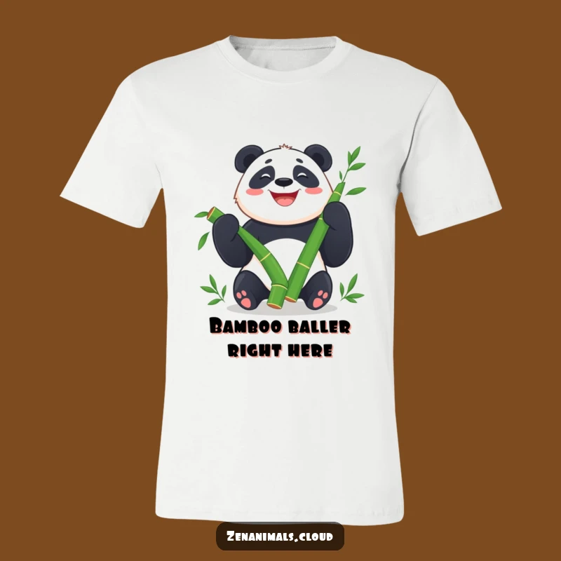 Funny Panda Juggling T-Shirt: Cheerful Bamboo Art for Animal Lovers