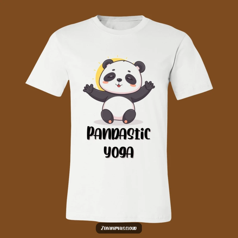 Funny Panda Yoga T-Shirt: Gentle Sun Salutation Tee, Ideal Funny Gift