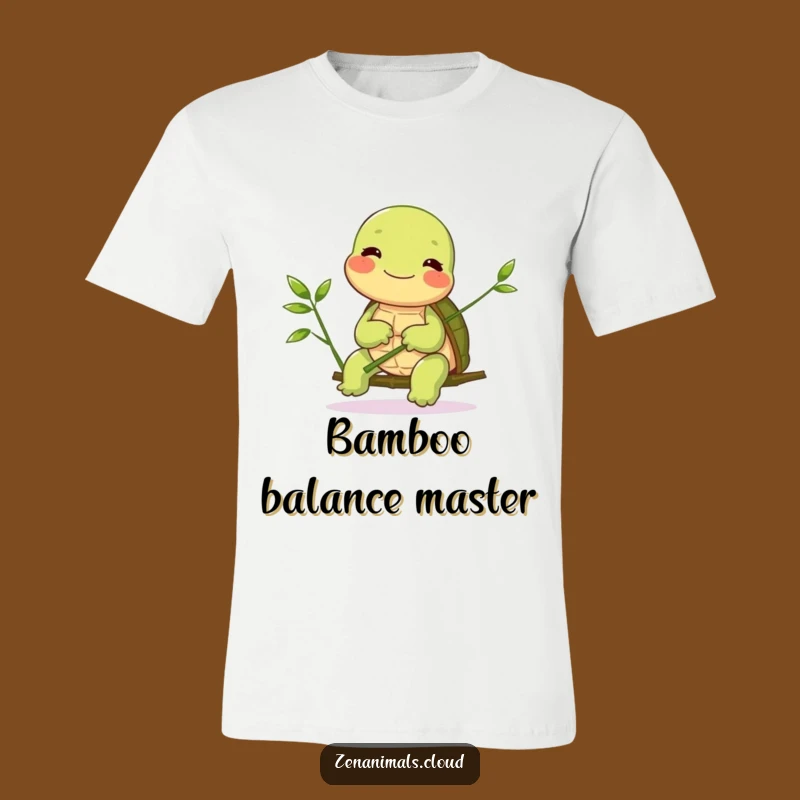 Funny Turtle Bamboo T-Shirt: Wear Your Slow and Steady Joy