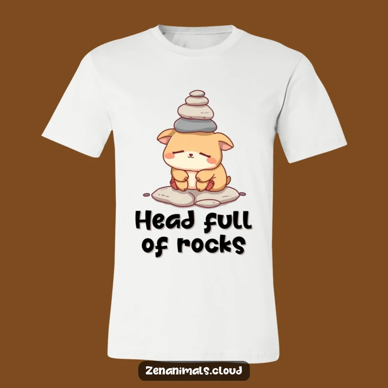 Funny Sleepy Animal T-Shirt: Master of the Rock Balance Challenge