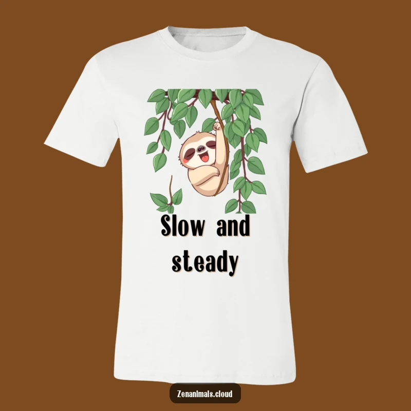 Funny Sloth Vine Reach T-Shirt - Hilarious and Relaxed Gift for Sloth Fans