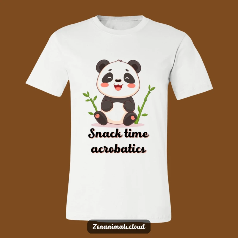 Funny Panda Juggling Bamboo T-Shirt: Wear Your Humor Proudly, Great Gift!