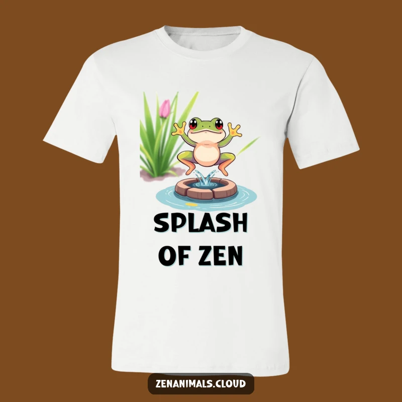Funny Frog Leap T-Shirt, Meditation Splash Fun, Perfect Humorous Tee For Relaxed Souls