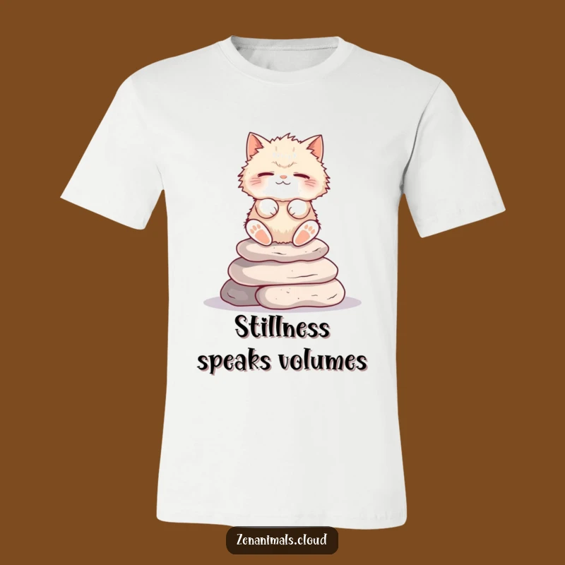 Funny Cat Zen T-Shirt: Peaceful Meditation Design for Animal Lovers