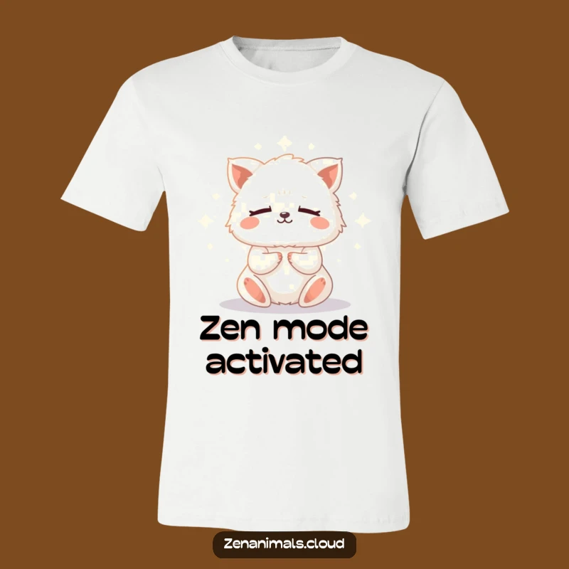 Funny Meditation Animal T-Shirt: Embrace Zen with this Fluffy, Calming Creature Tee