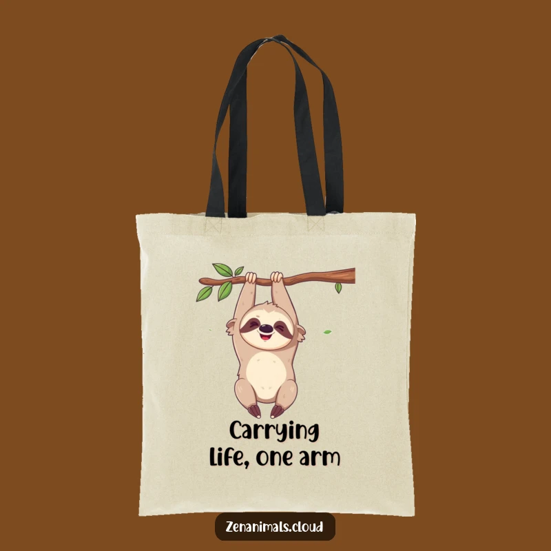 Funny Sloth Tote Bag: Carry Your Chuckles Funny Gift for Essentials